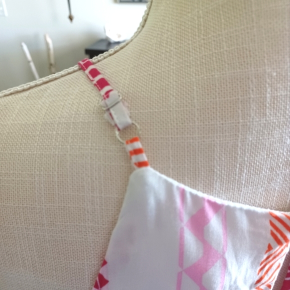 Emily Wonder Sleeveless Geometric Print Summer Sheath Dress - Picture 9 of 12